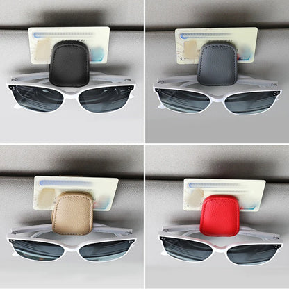 Universal Car Sunglasses Clip Card Ticket Holder Sun Visor Glasses Holder Pen Case Eyeglasses Hanger Car Interior Accessories