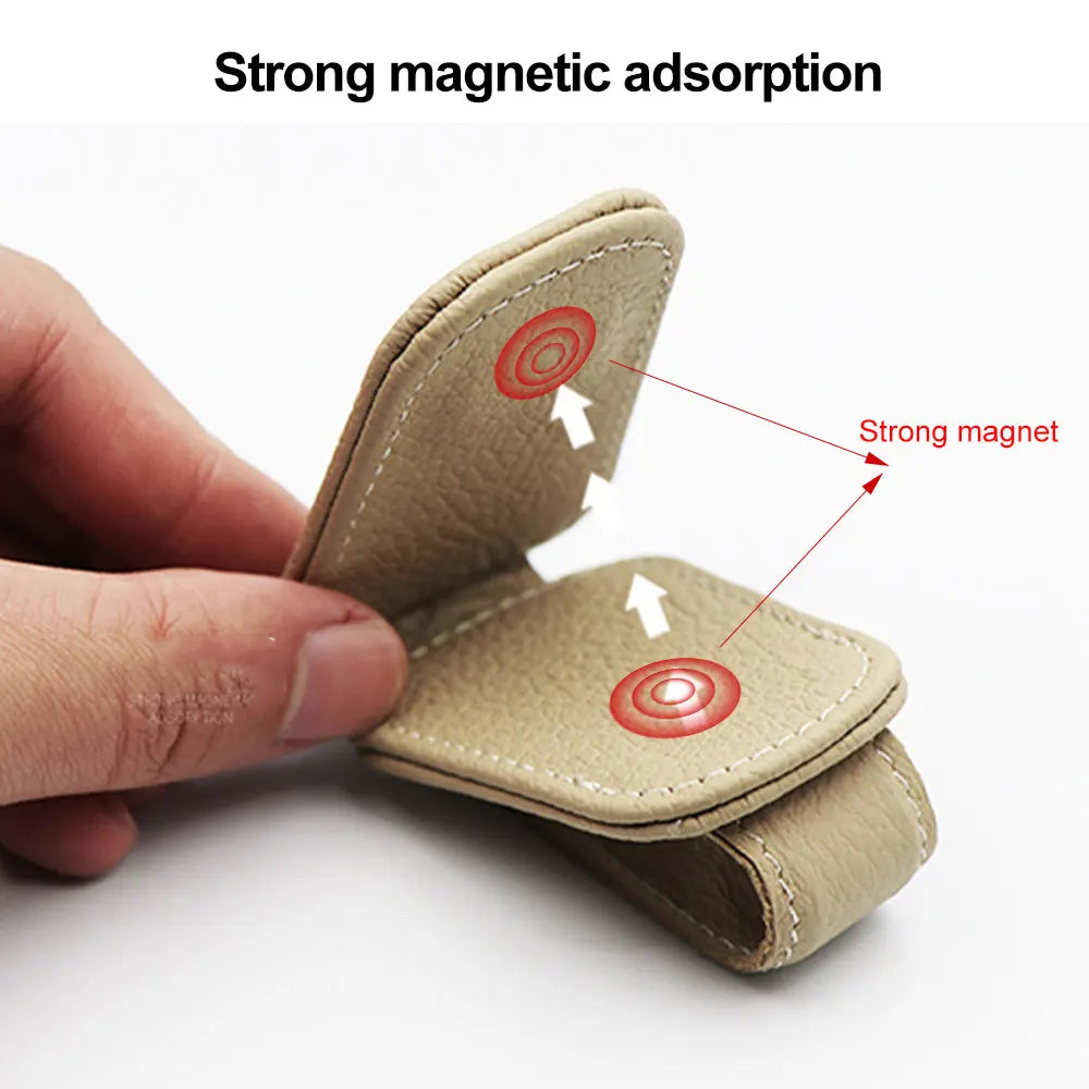 Universal Car Sunglasses Clip Card Ticket Holder Sun Visor Glasses Holder Pen Case Eyeglasses Hanger Car Interior Accessories
